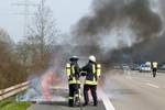 PKW - Brand auf der BAB3 PKW - Brand auf der BAB3